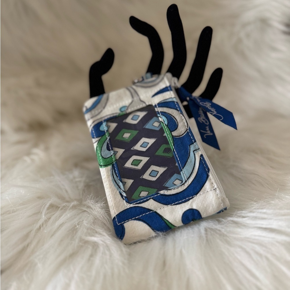 Vera Bradley Blue and Green Patterned Pouch